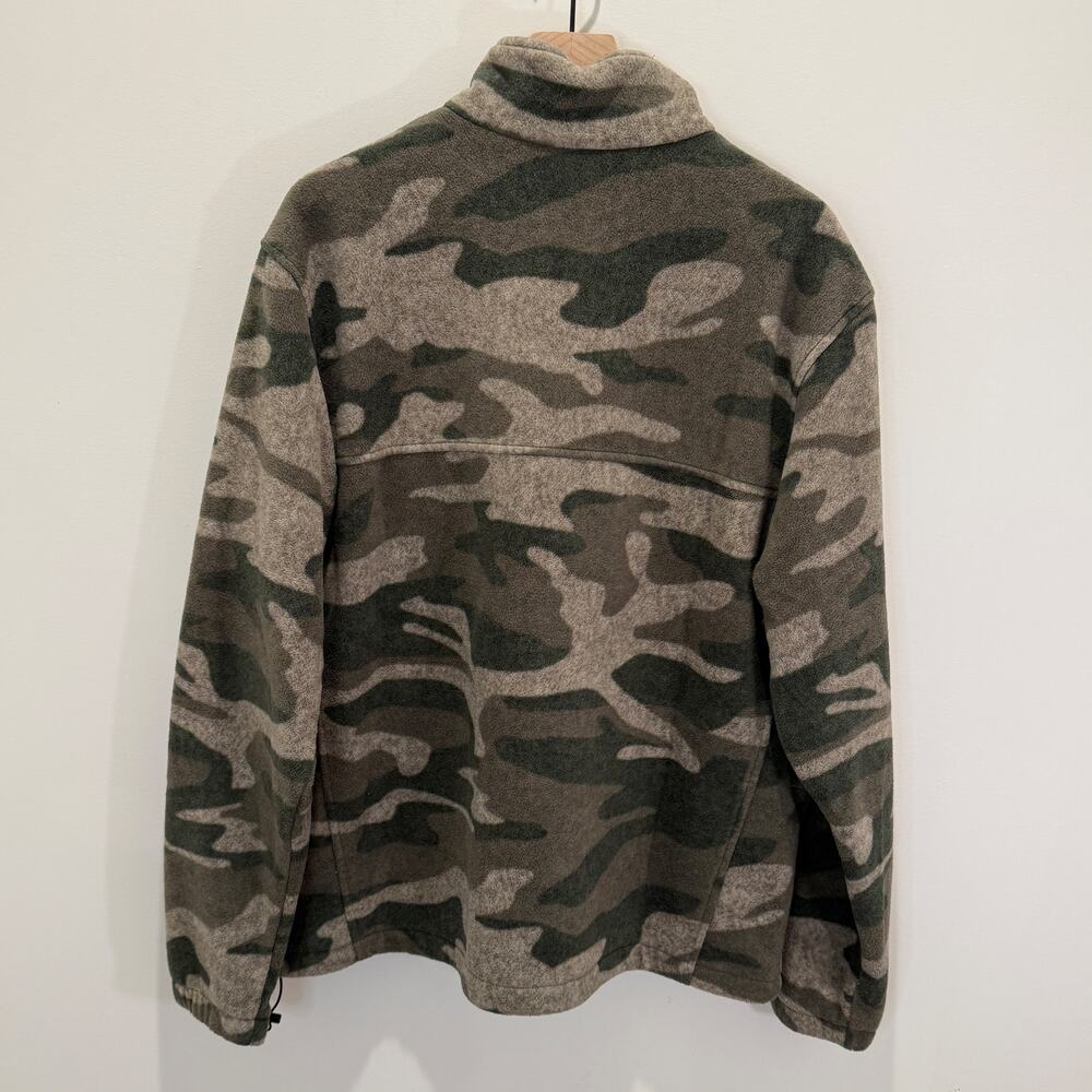 Columbia Full Zip Fleece Jacket Men’s Size XL Camouflage Green - Picture 8 of 8
